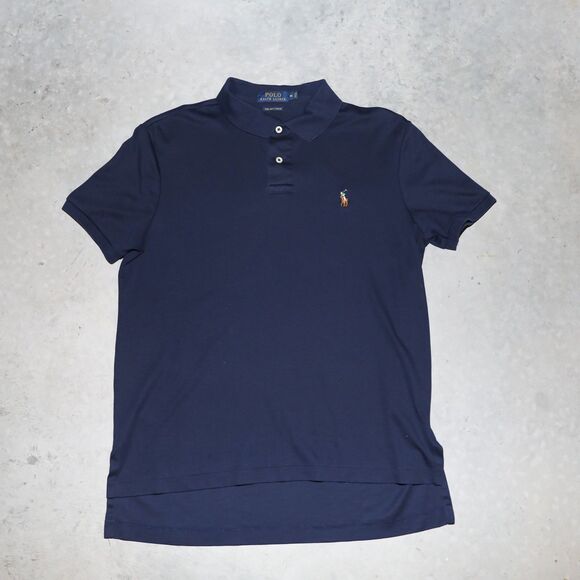 Polo by Ralph Lauren Tops - Ralph Lauren Navy Blue Polo Soft Touch Shirt Classic Preppy Womens Shirt Medium